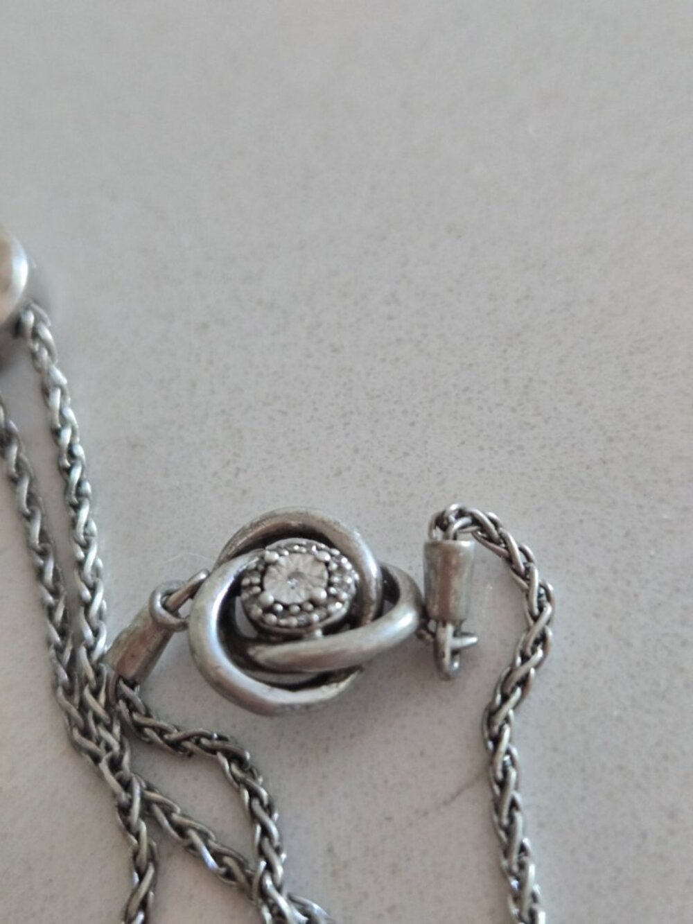Sterling Silver ASHI Adjustable Bracelet Diamond Rose